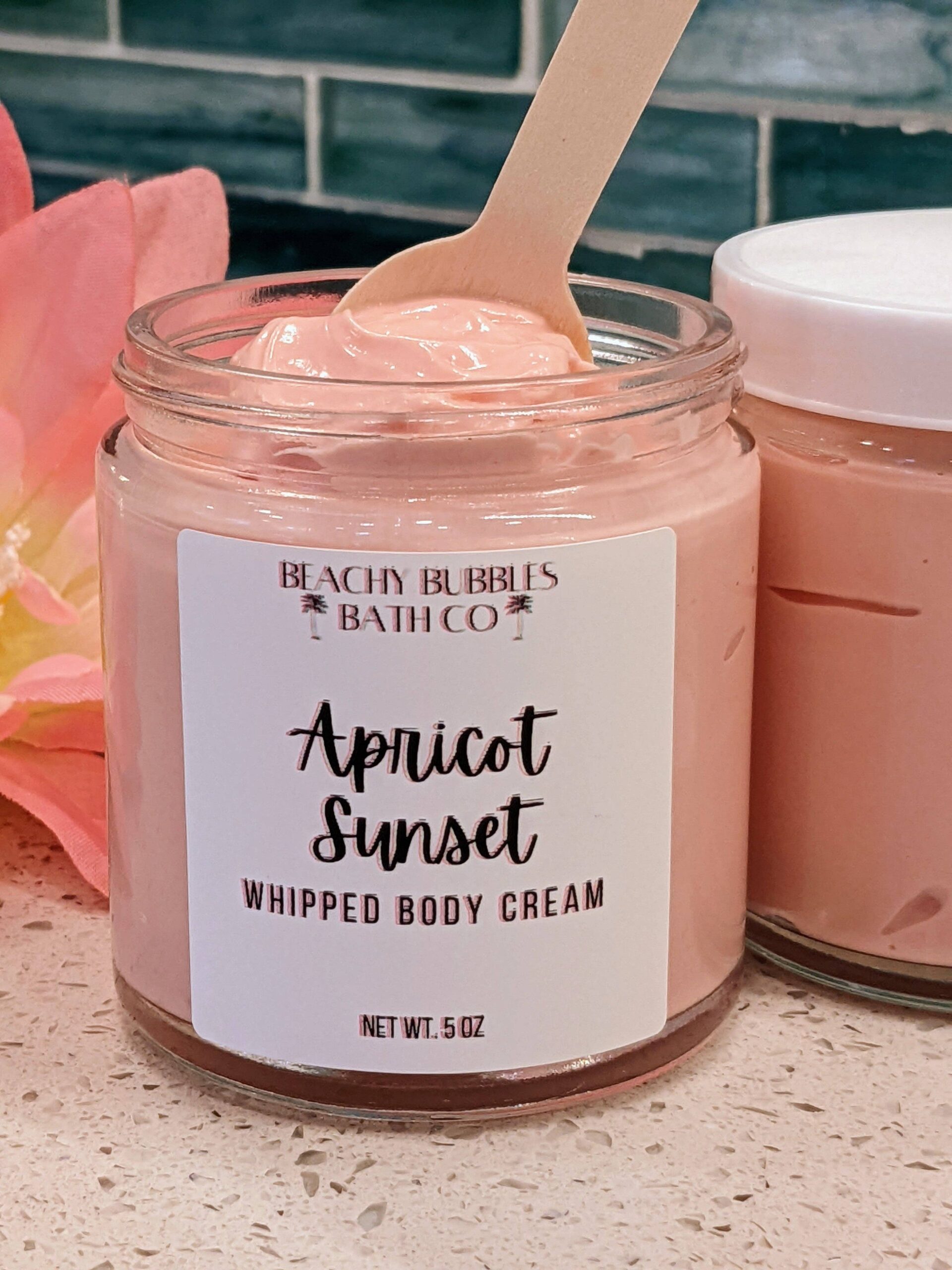 apricot sunset whipped body cream