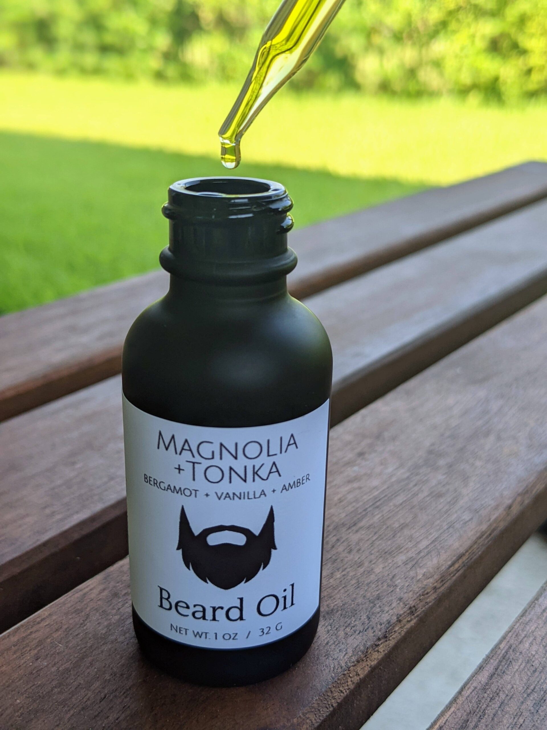 magnolia + tonka beard oil