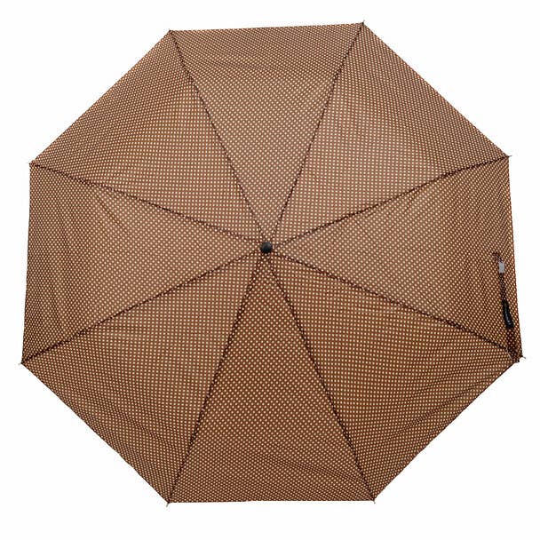 polka dot telescopic hand open umbrella