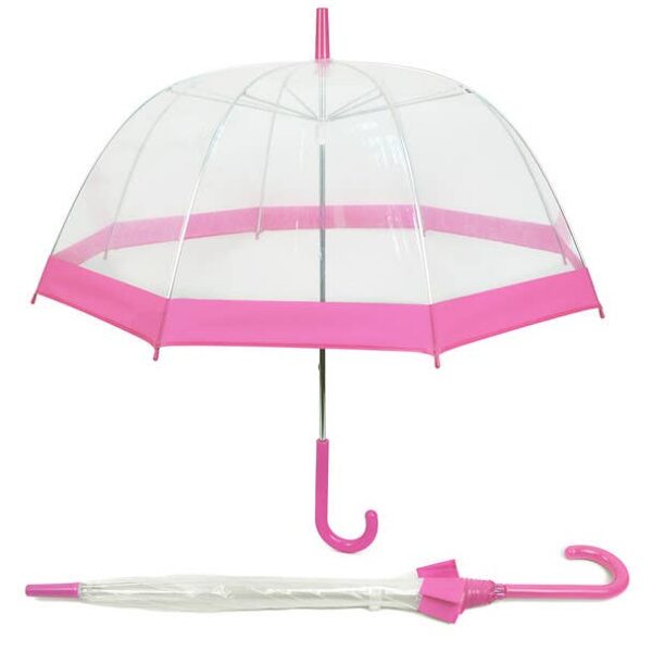 see thru bubble wind resistant premium clear umbrella uc18