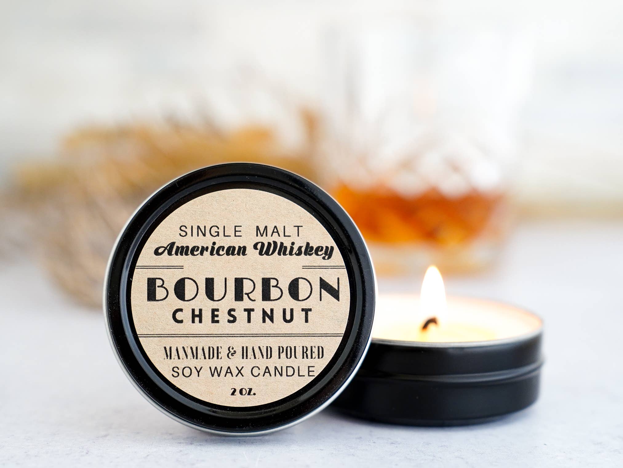 bourbon chestnut candle