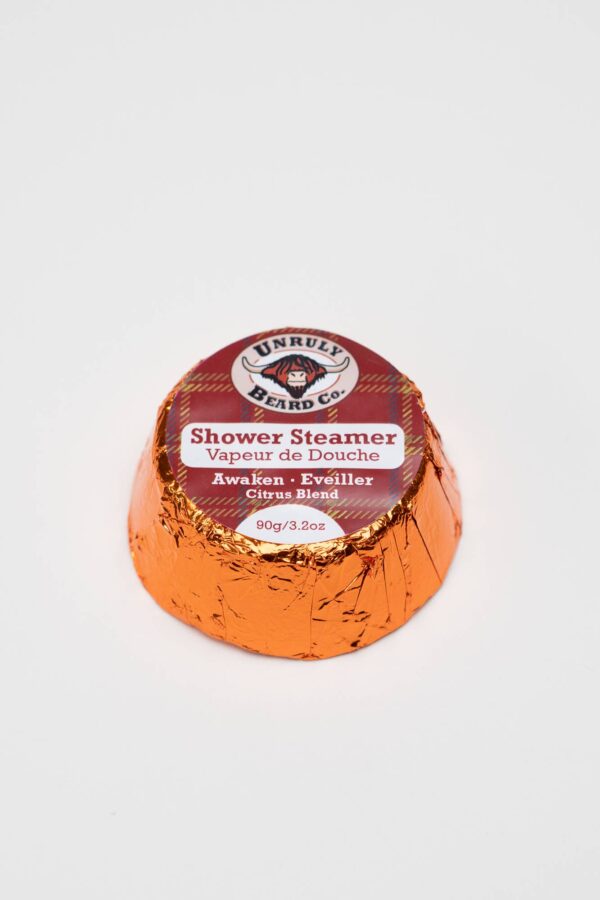 unruly beard shower steamer citrus blend