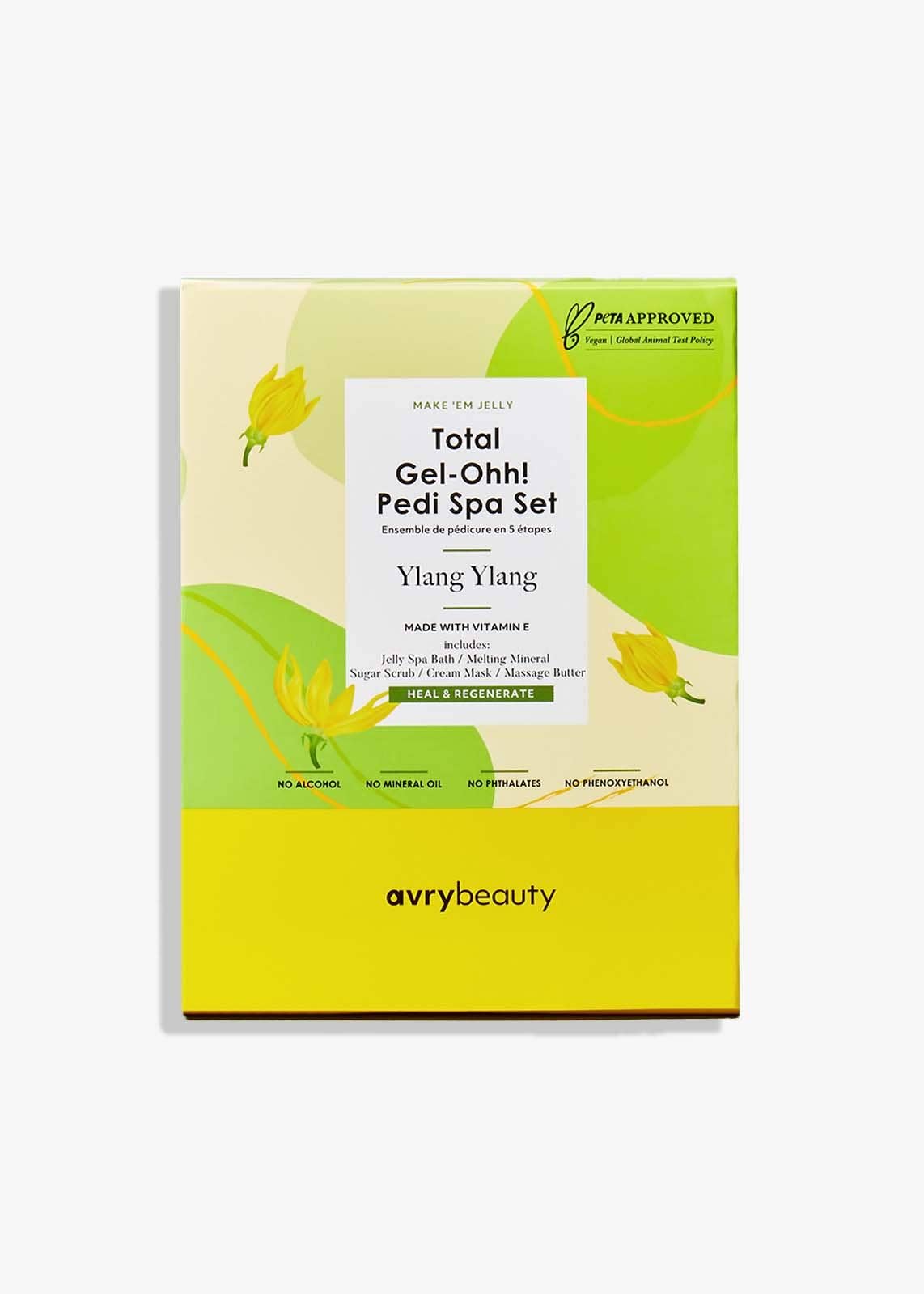 avry beauty ylang ylang total gel ohh! pedi spa set