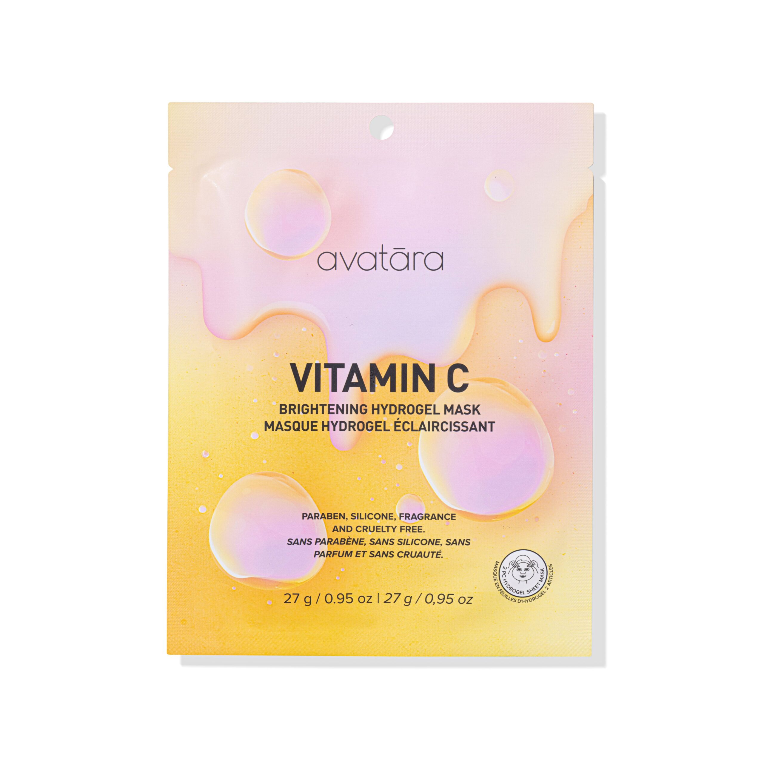 avatara vitamin c brightening hydrogel mask
