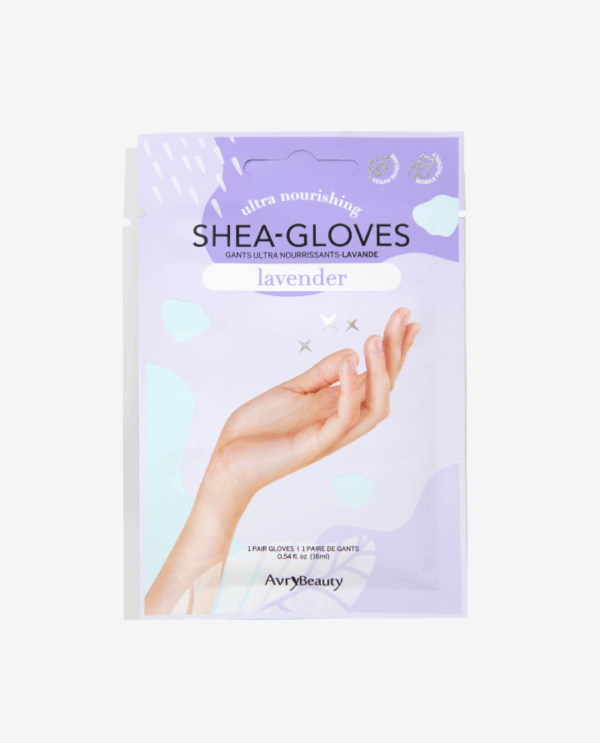 avry beauty lavender shea gloves