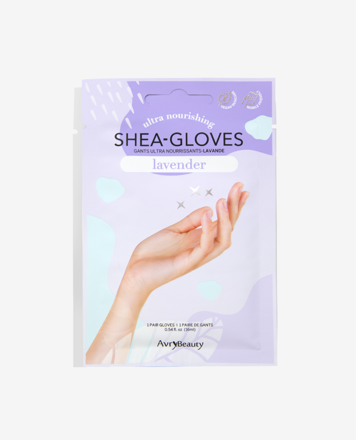 avry beauty lavender shea gloves