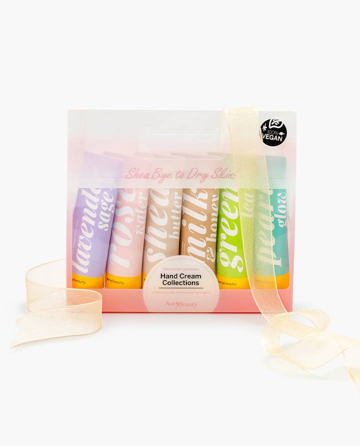 avry beauty shea butter hand cream collection 1.5oz six pack