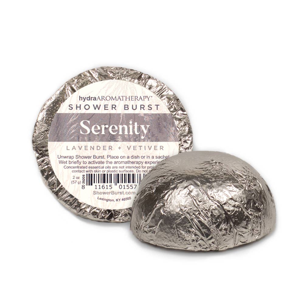 hydraaromatherapy shower burst® tablet in serenity
