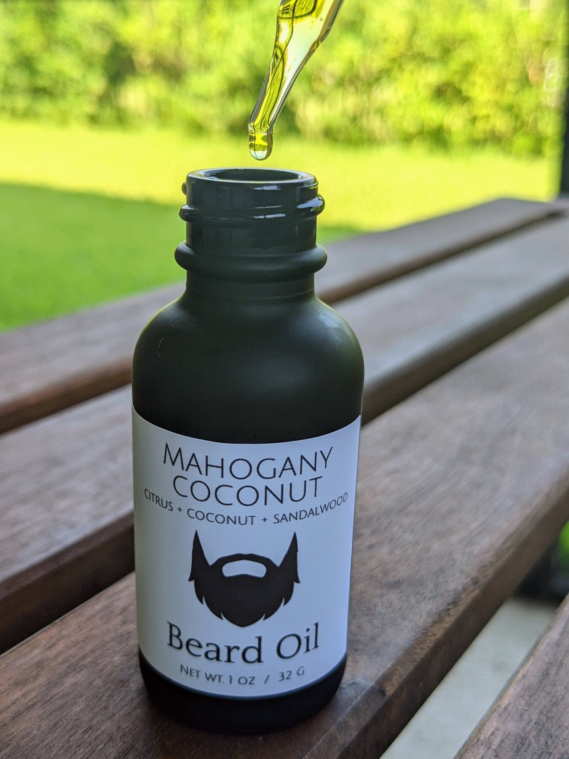 beachy bubbles mahogany coconut beard oil 1oz