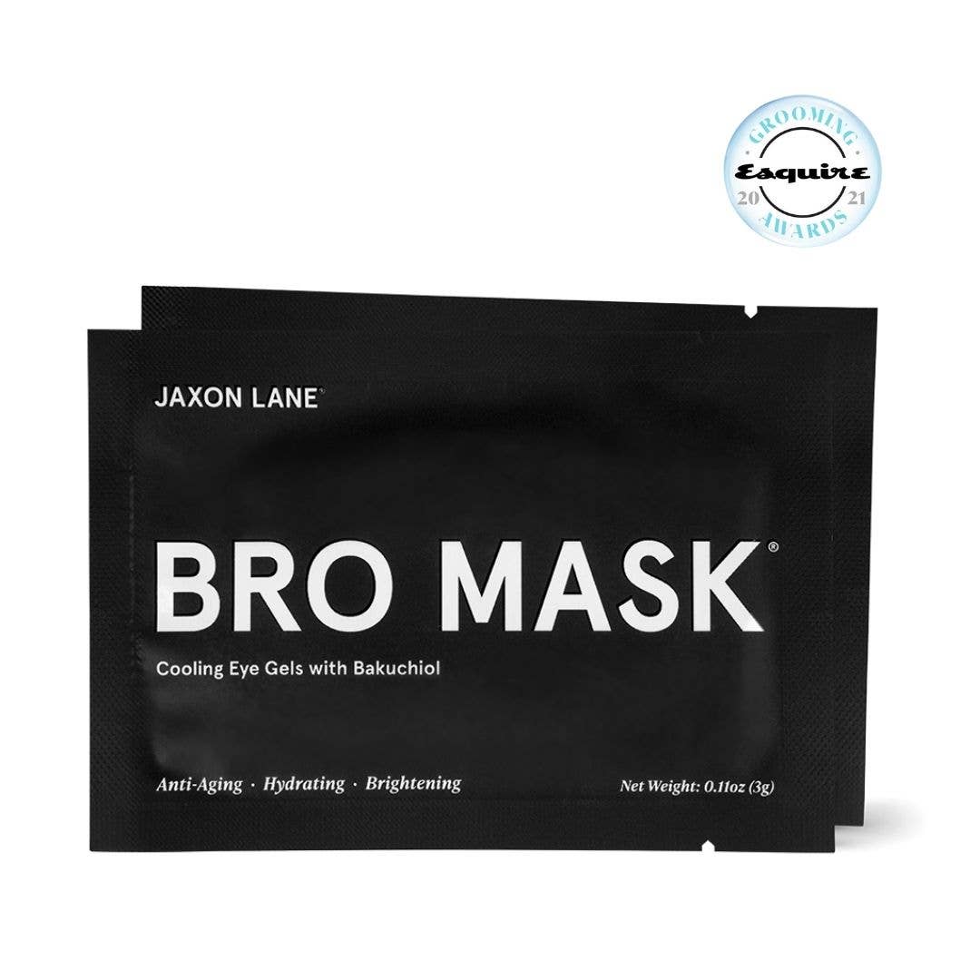 jaxon lane bro mask hydrogel cooling eye gels men's skin care