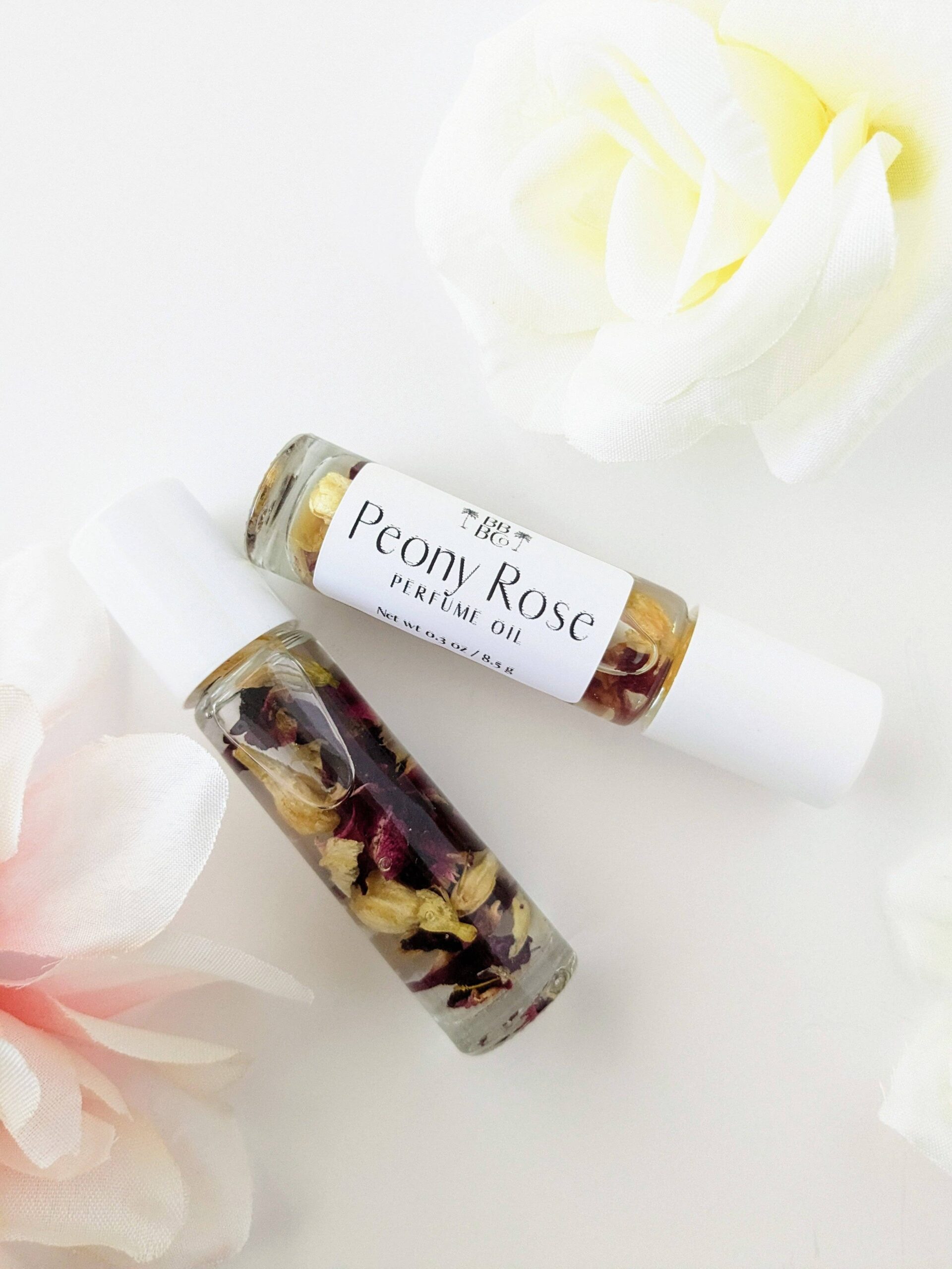 beachy bubbles peony rose perfume oil 0.3oz
