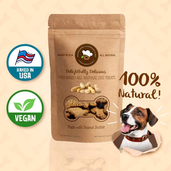 delightfully delicious dog treats: peanut butter 7oz