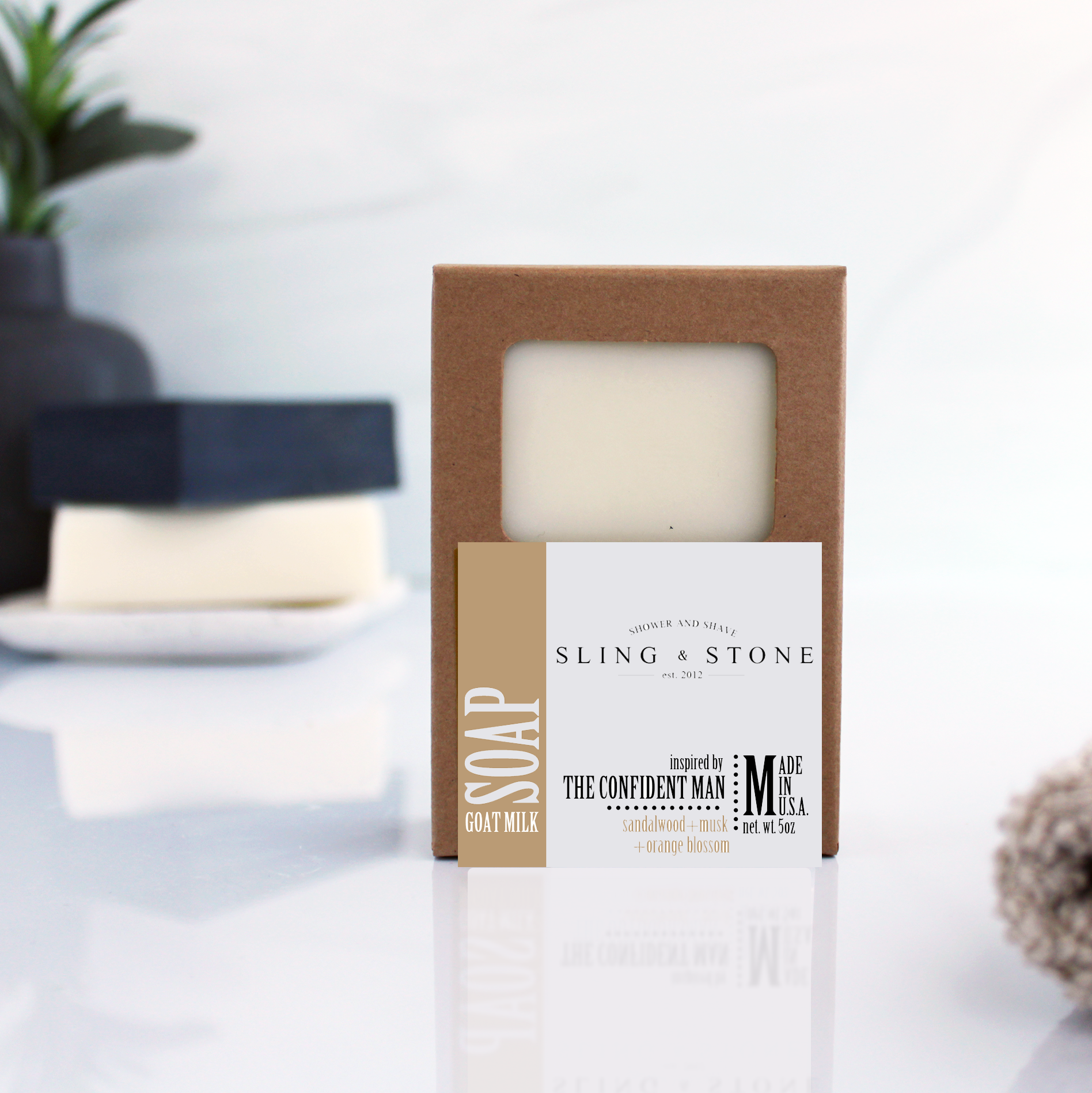 sling & stone ‘confident man' | sandalwood+musk+orange blossom 5oz