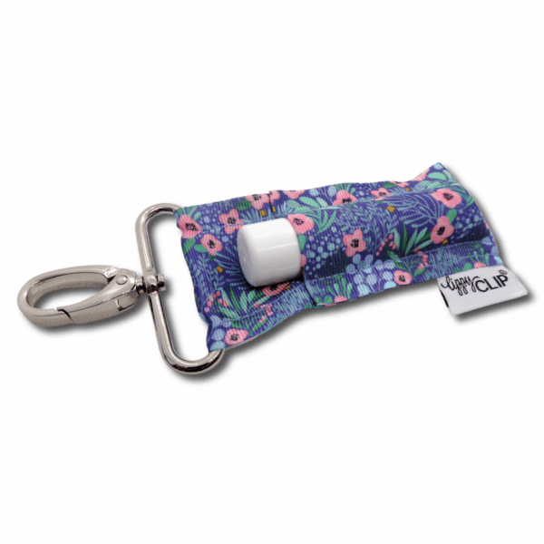 lippyclip® kiss blue floral for larger balm (dionis)