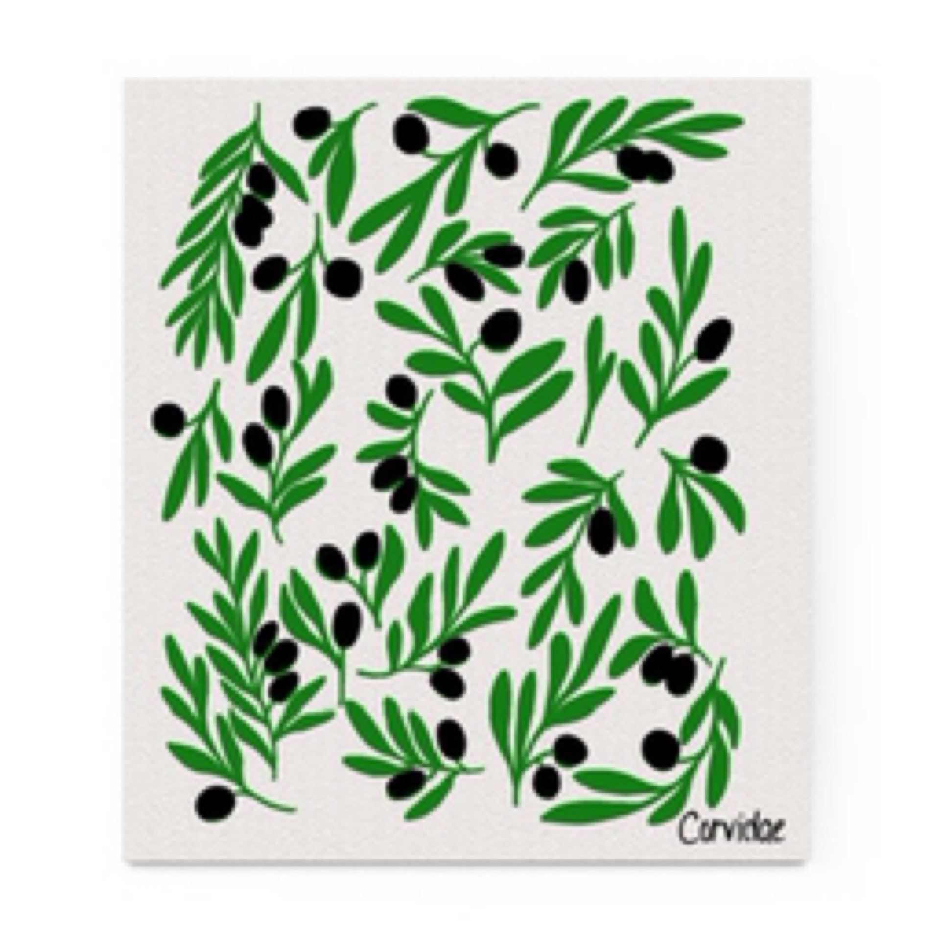 corvidae olive swedish sponge cloth