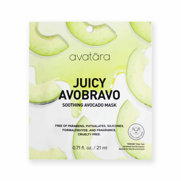 avatara juicy avobravo soothing avocado sheet mask