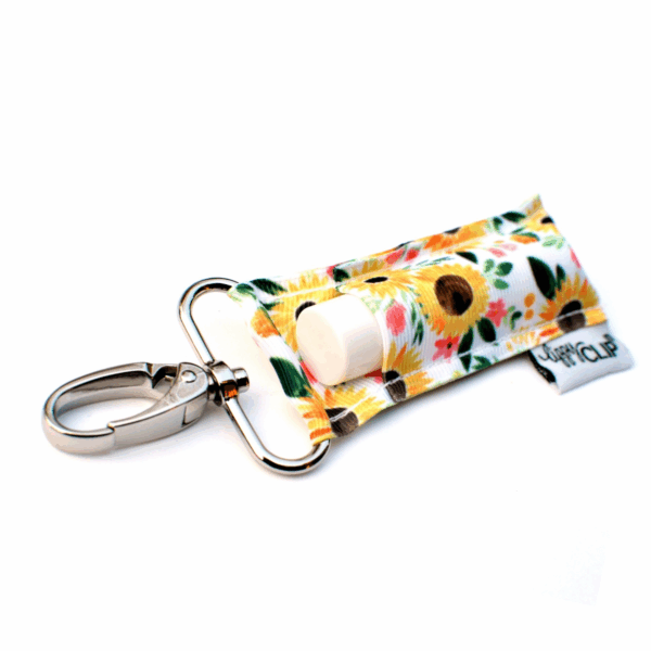 lippyclip® sunflowers lip balm holder for standard size balm
