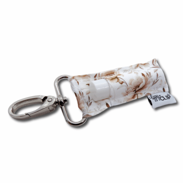 lippyclip® neutral floral lip balm holder for standard size balm