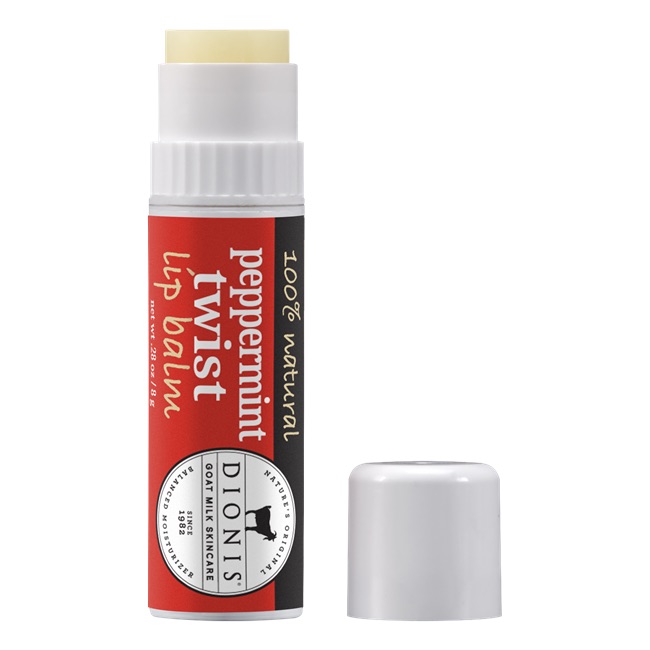 dionis goat milk lip balm peppermint twist 0.28oz