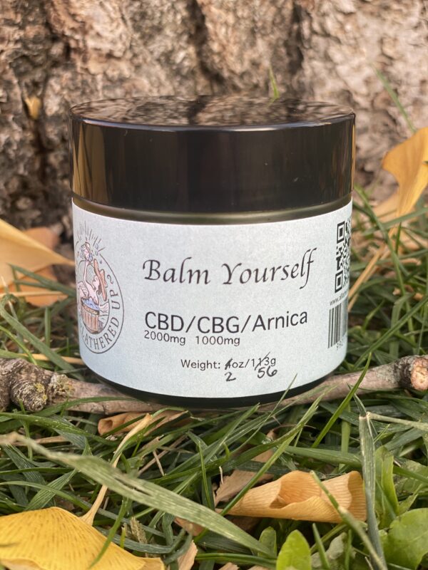 alu balm yourself cbd/cbg/arnica pain relieving balm 2oz