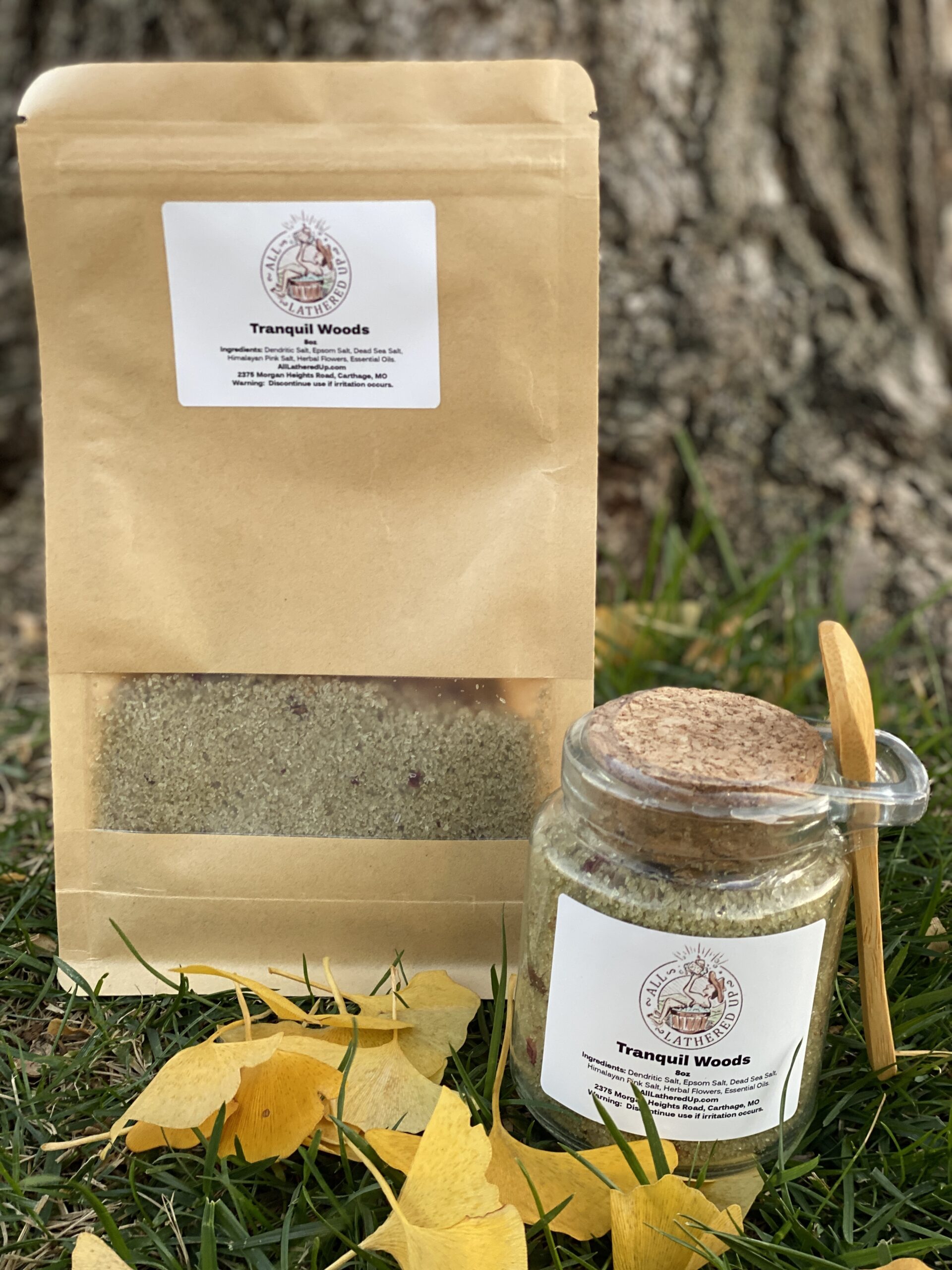 alu tranquil woods therapeutic bath salt 8oz