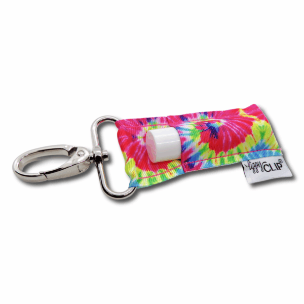 lippyclip® tie dye lip balm holder for standard size balm