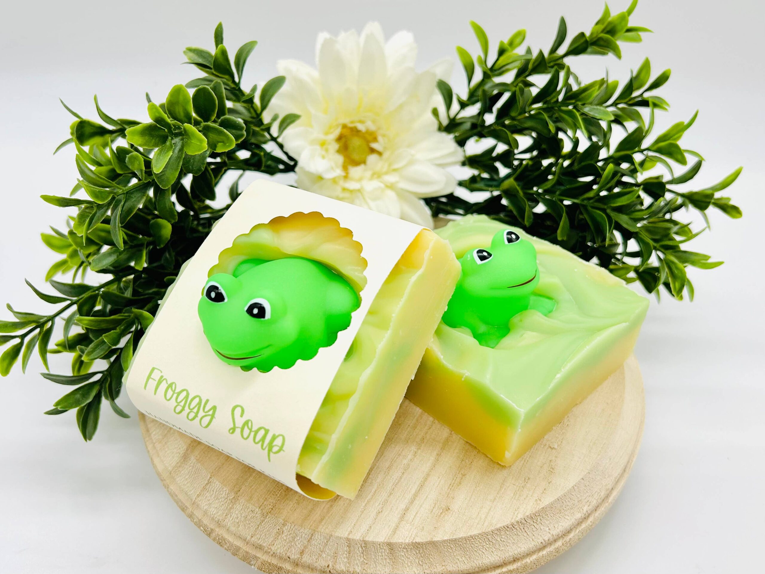 froggy handmade soap bar for kids: lemongrass 4.2oz