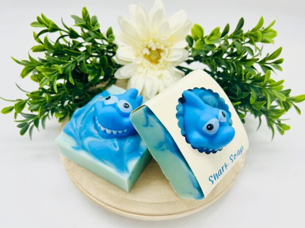 shark handmade soap bar for kids: scented 4.2oz