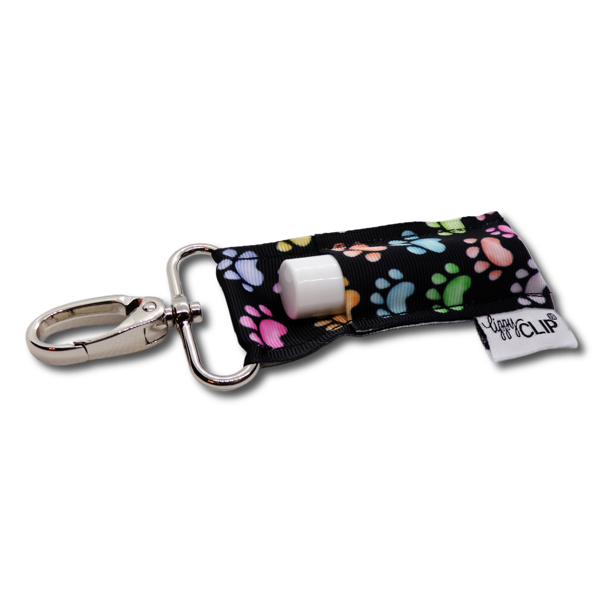 lippyclip® paw prints lip balm holder for standard size balm