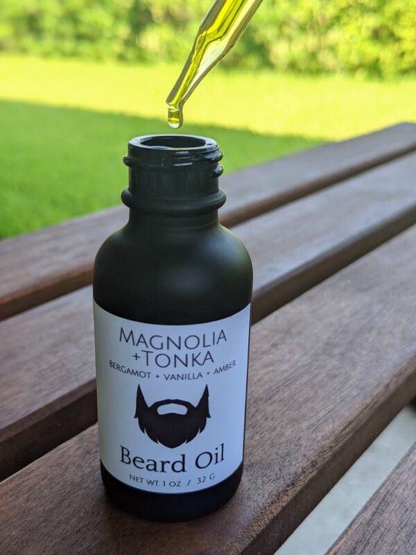 beachy bubbles magnolia + tonka beard oil 1oz