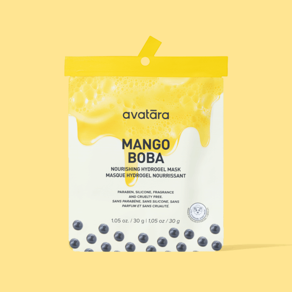 avatara mango boba nourishing hydrogel mask