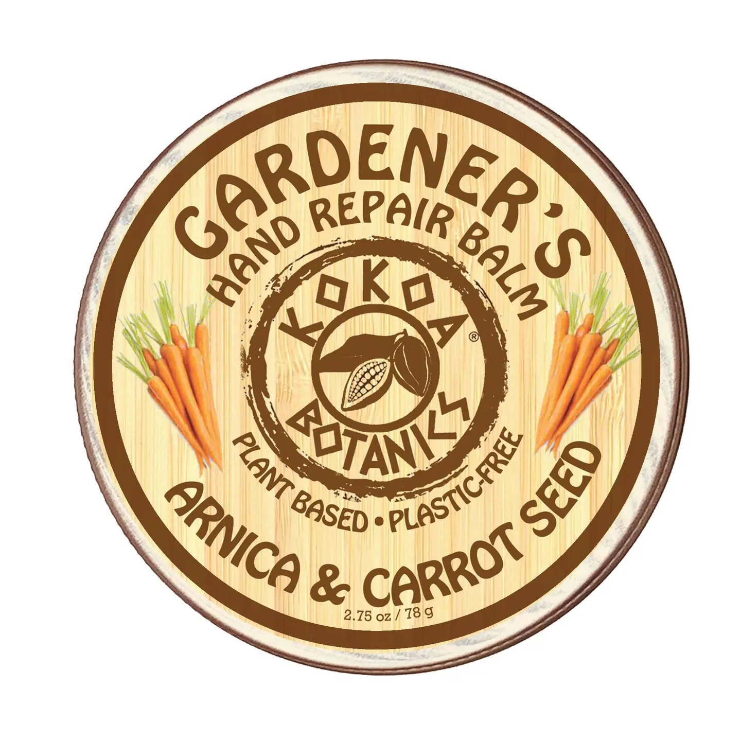 kokoa botanics gardener's hand repair arnica & carrot seed 2.75oz