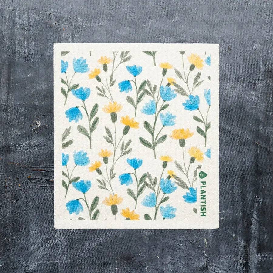 plantish aster swedish sponge cloth