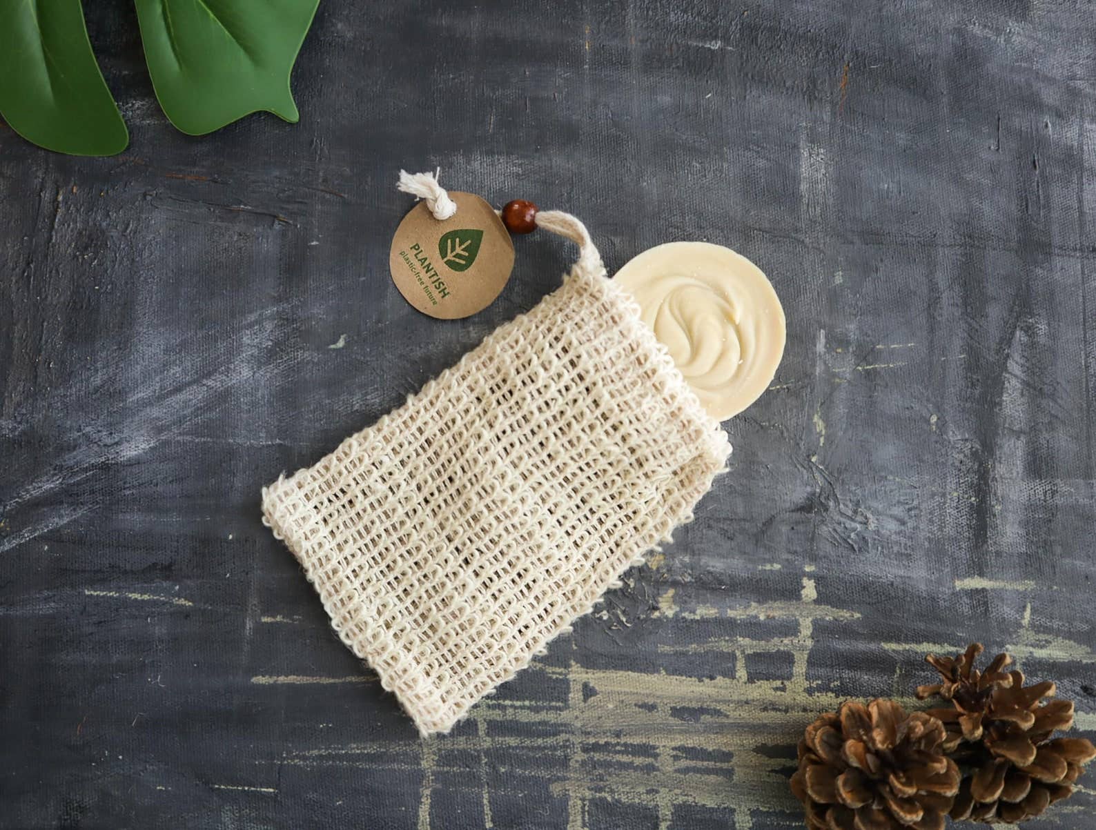natural sisal fiber soap saver bag